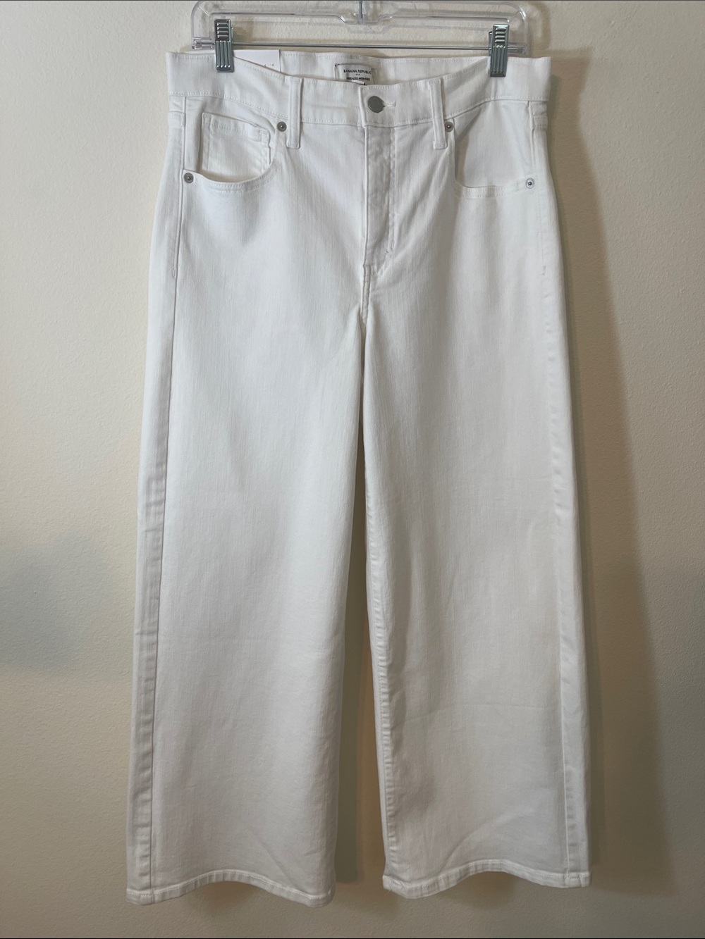 NWT Banana Republic Cropped Wide-Leg High-Rise Jeans